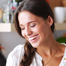 Woman with gorgeous smile