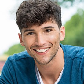Young man with beautiful smile