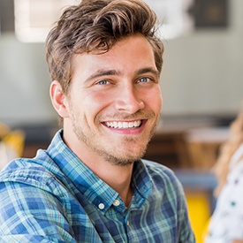 Young man with attractive smile