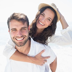 couple on the beach 