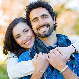 Smiling couple portrait