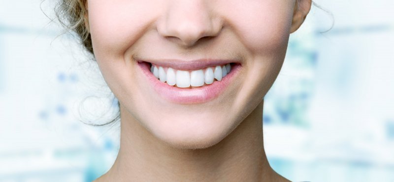 Woman after cosmetic dentistry